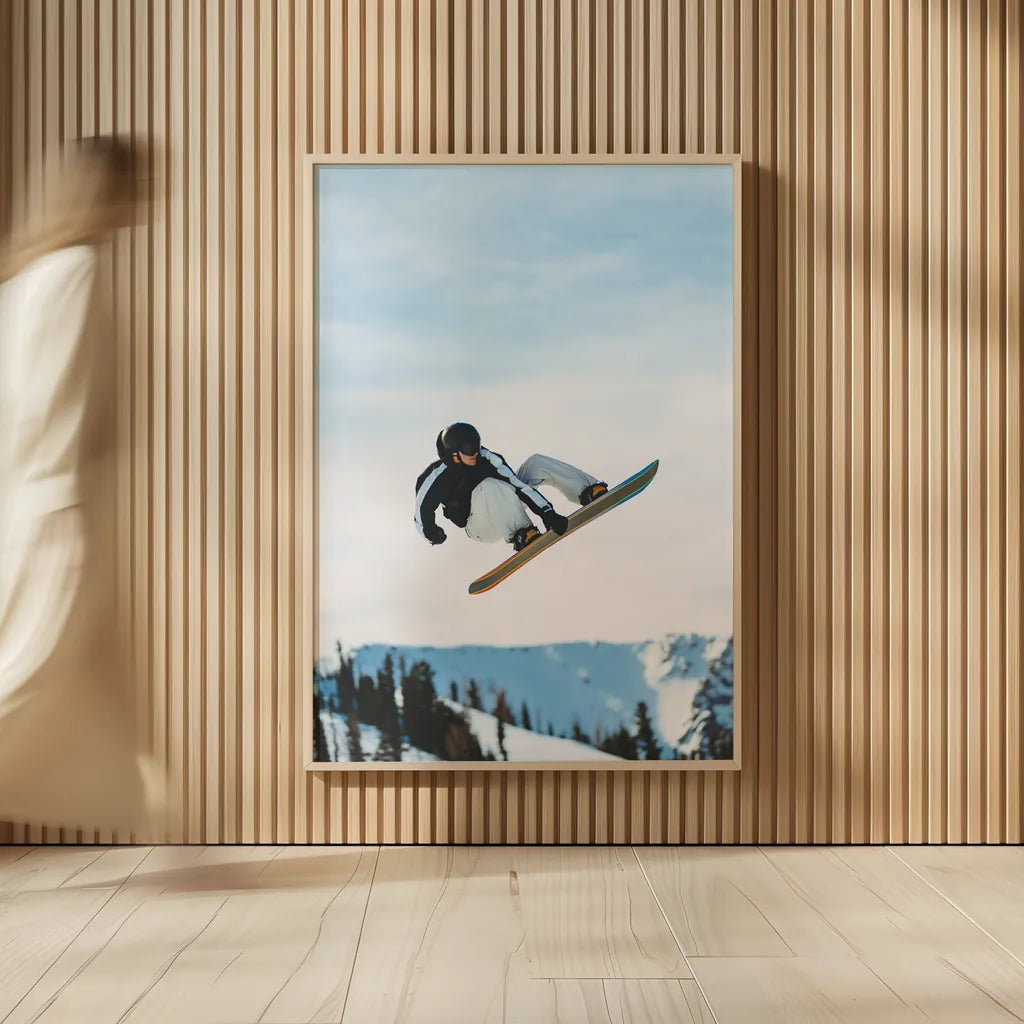 Snow Day IV by Max Blakesberg Studios. shown as over sized large wall art. Available as an archival giclee rolled canvas, fine art paper, or poster print. SKU 91875h.