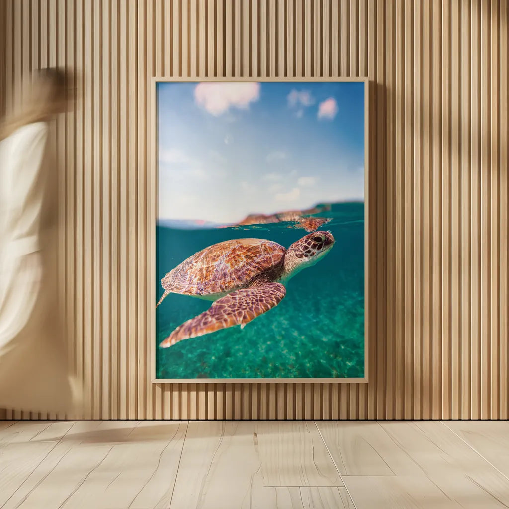 Surfacing by Max Blakesberg Studios. shown as over sized large wall art. Available as an archival giclee rolled canvas, fine art paper, or poster print. SKU 92685h.