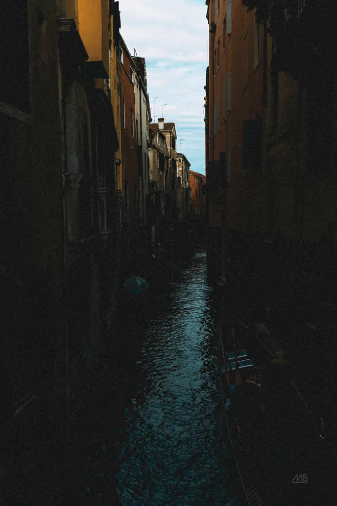 Venice Canal by Max Blakesberg Studios. SKU 91648h. Archival Giclee Fine art print for wall decor.
