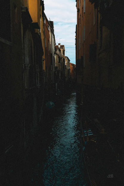 Venice Canal by Max Blakesberg Studios. SKU 91648h. Archival Giclee Fine art print for wall decor.