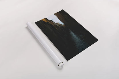 Venice Canal by Max Blakesberg Studios. shown as a rolled paper print. Available as archival giclee rolled canvas, fine art paper, or poster print. SKU 91648h.