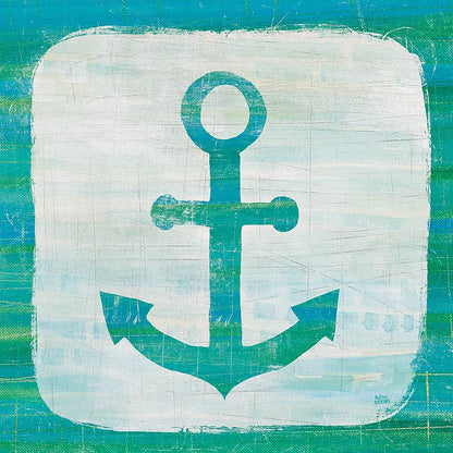 Ahoy III Blue Green by Melissa Averinos. SKU 27275a. Archival Giclee Fine art print for wall decor.