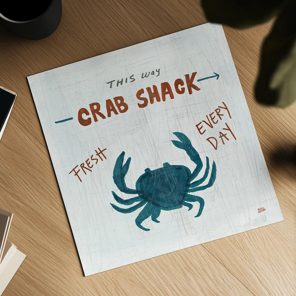 Ahoy X Square by Melissa Averinos. Shown as a detailed flat fine art print, highlighting archival giclee quality. Available as an archival giclee rolled canvas, fine art paper, or poster print. SKU 32113a.