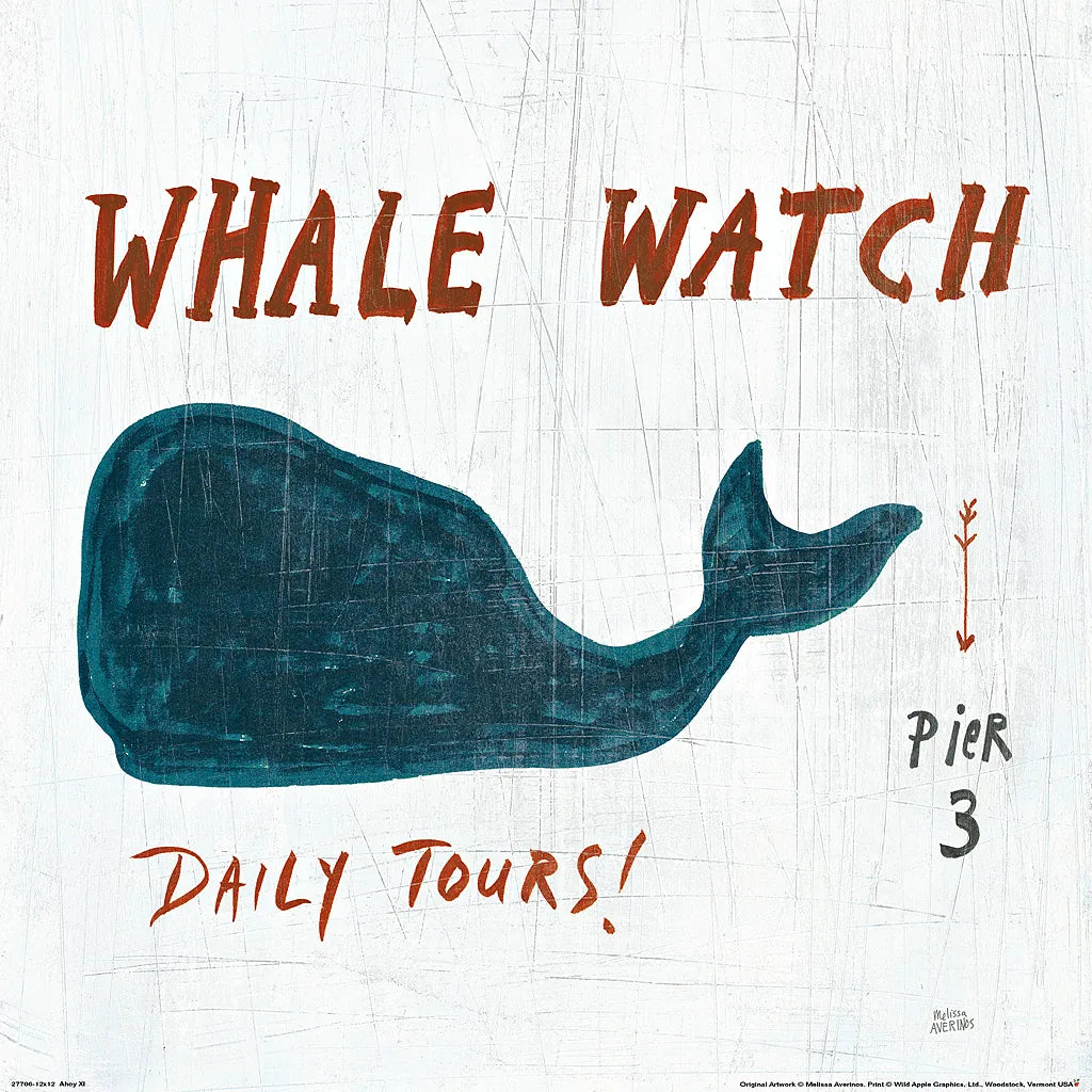 Ahoy XI by Melissa Averinos. SKU 27706a. Archival Giclee Fine art print for wall decor.