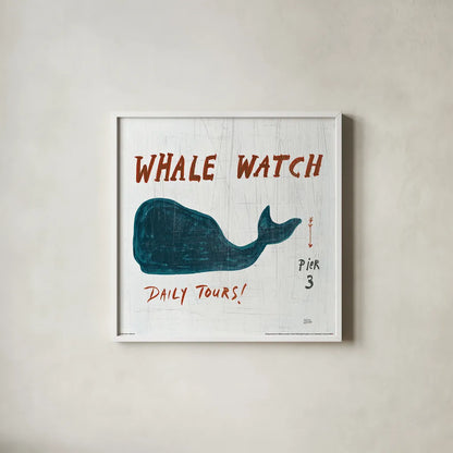 Ahoy XI by Melissa Averinos. Shown in a crisp white glass frame for a clean and minimalist style. Available as an archival giclee rolled canvas, fine art paper, or poster print. SKU 27706a.