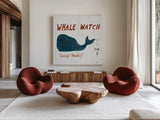 Ahoy XI by Melissa Averinos. Shown as extra-large giant wall art in a modern living room. Available as an archival giclee rolled canvas, fine art paper, or poster print. SKU 27706a.