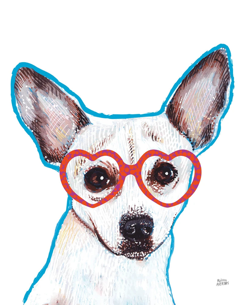 Bespectacled Pet I Vertical by Melissa Averinos