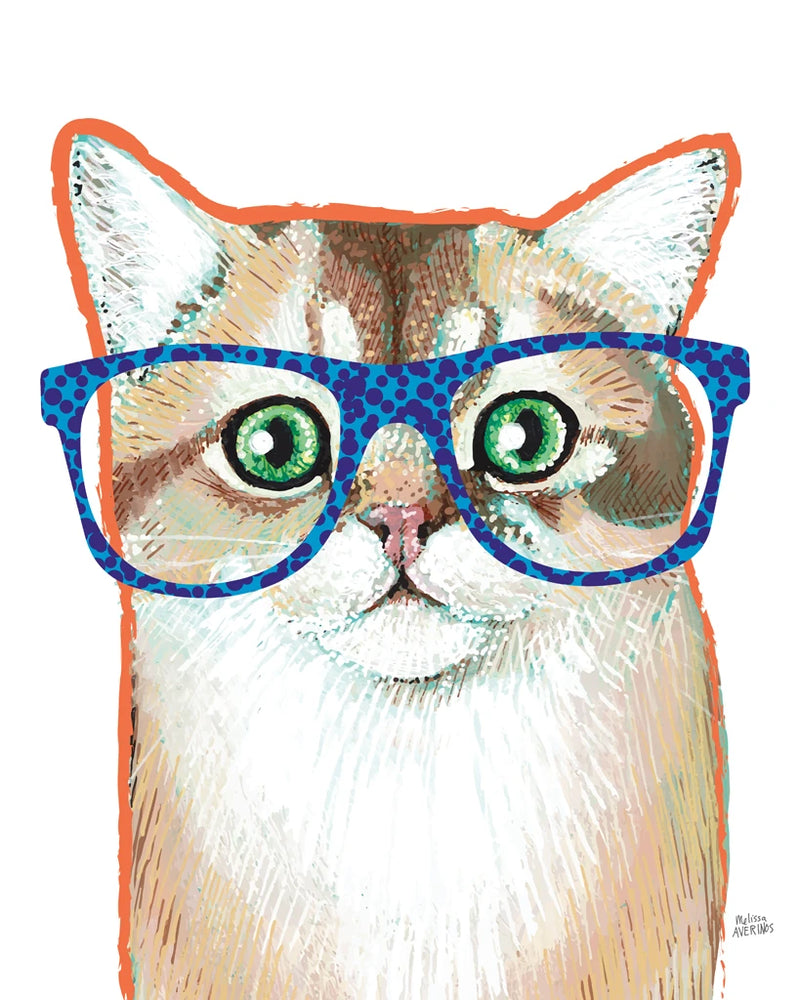 Bespectacled Pet II Vertical by Melissa Averinos