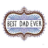 Best Dad Ever by Melissa Averinos. SKU 59975a. Archival Giclee Fine art print for wall decor.