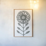 Bloom Town IV by Melissa Averinos. shown as a paper print in a natural frame. Available as a archival giclee rolled canvas, fine art paper, or poster print. SKU 34015h.