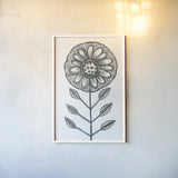 Bloom Town IV by Melissa Averinos. shown as a paper print in a white frame. Available as a archival giclee rolled canvas, fine art paper, or poster print. SKU 34015h.