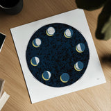 Celestial Map by Melissa Averinos. Shown as a detailed flat fine art print, highlighting archival giclee quality. Available as an archival giclee rolled canvas, fine art paper, or poster print. SKU 65379a.
