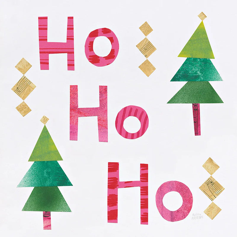 Christmas Collage I by Melissa Averinos. SKU 33135a. Archival Giclee Fine art print for wall decor.