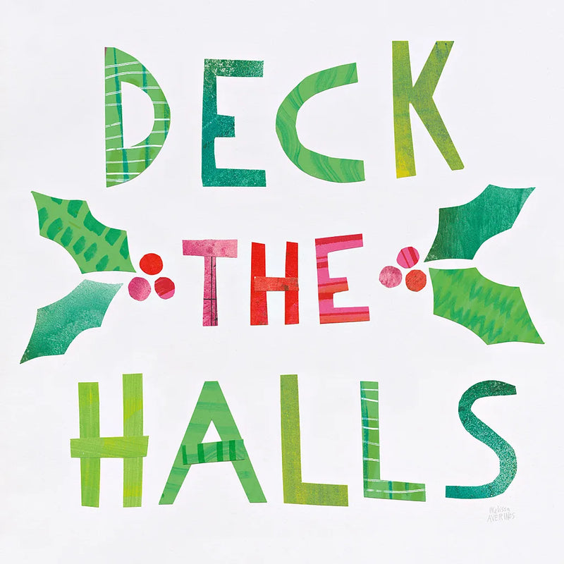 Christmas Collage II by Melissa Averinos. SKU 33136a. Archival Giclee Fine art print for wall decor.