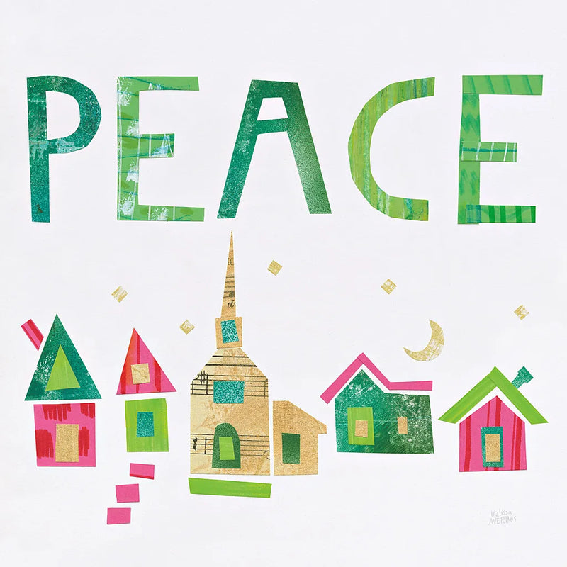 Christmas Collage IV by Melissa Averinos. SKU 33138a. Archival Giclee Fine art print for wall decor.