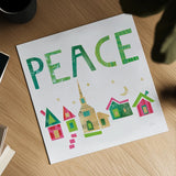 Christmas Collage IV by Melissa Averinos. Shown as a detailed flat fine art print, highlighting archival giclee quality. Available as an archival giclee rolled canvas, fine art paper, or poster print. SKU 33138a.