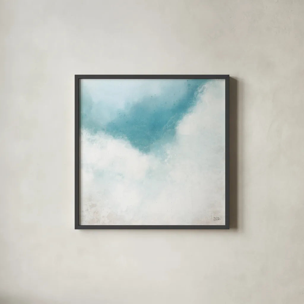 Cloudscape I by Melissa Averinos. Shown in a sleek black glass frame for a contemporary gallery look. Available as an archival giclee rolled canvas, fine art paper, or poster print. SKU 59176a.