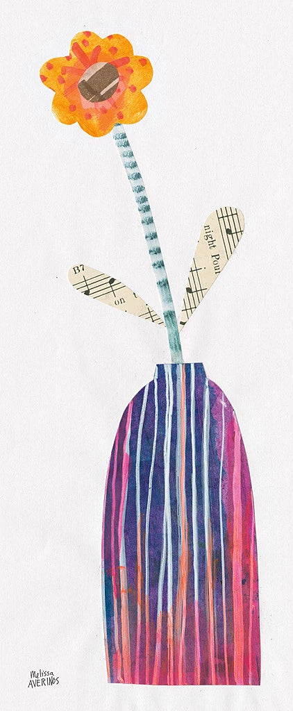 Collage Flower I by Melissa Averinos