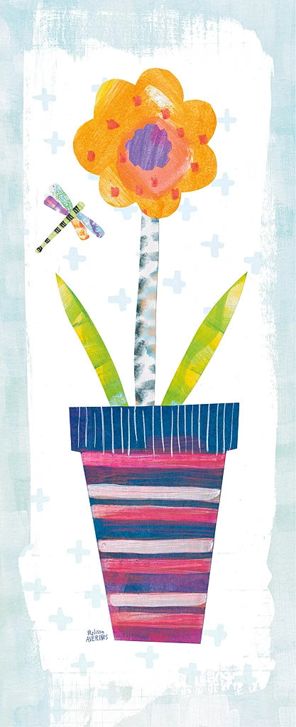 Collage Flower I Border by Melissa Averinos