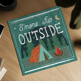 Comfy Camping III by Melissa Averinos. Shown as a detailed flat fine art print, highlighting archival giclee quality. Available as an archival giclee rolled canvas, fine art paper, or poster print. SKU 59739a.