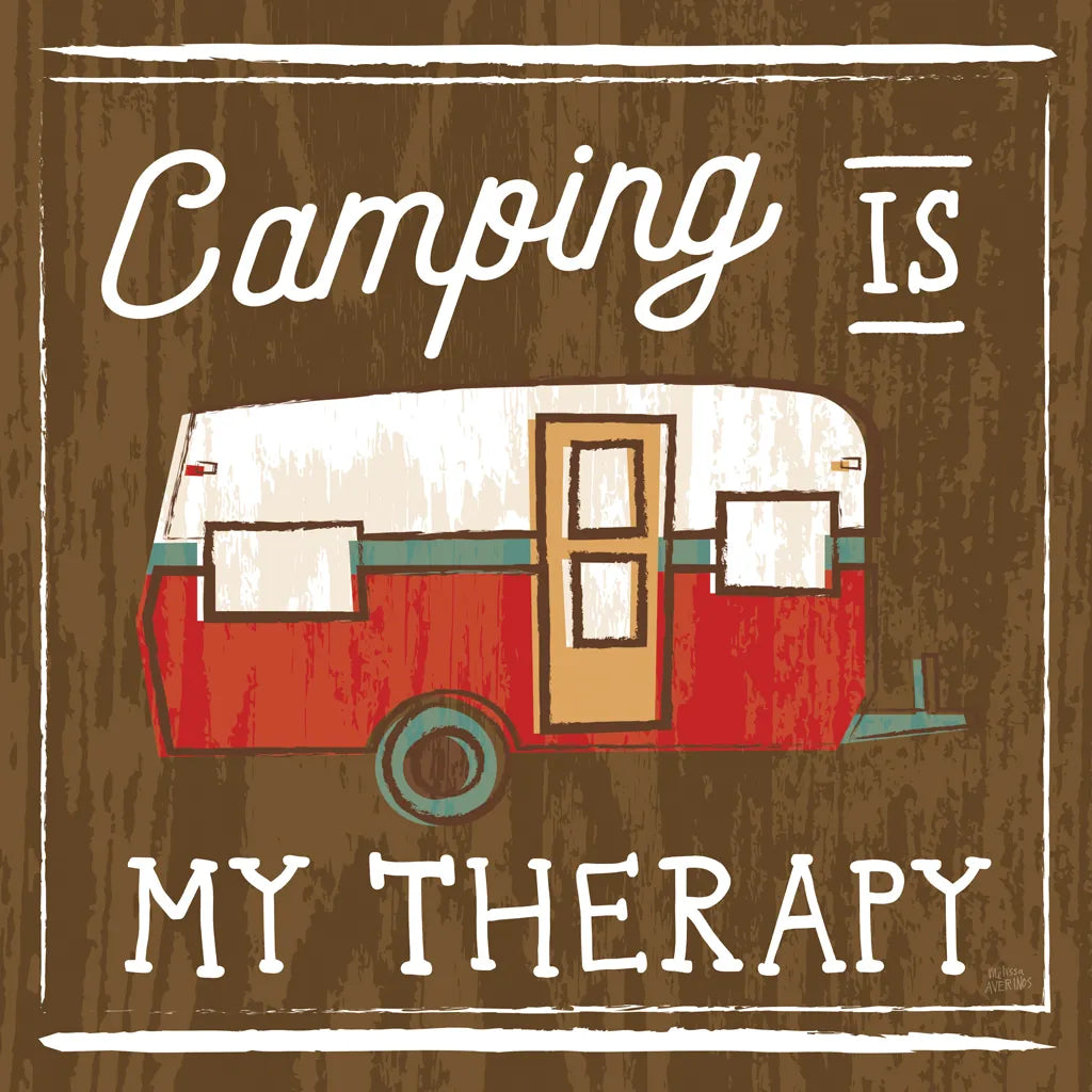 Comfy Camping IV by Melissa Averinos. SKU 59740a. Archival Giclee Fine art print for wall decor.