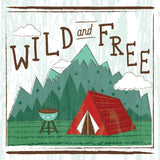 Comfy Camping V by Melissa Averinos. SKU 59741a. Archival Giclee Fine art print for wall decor.