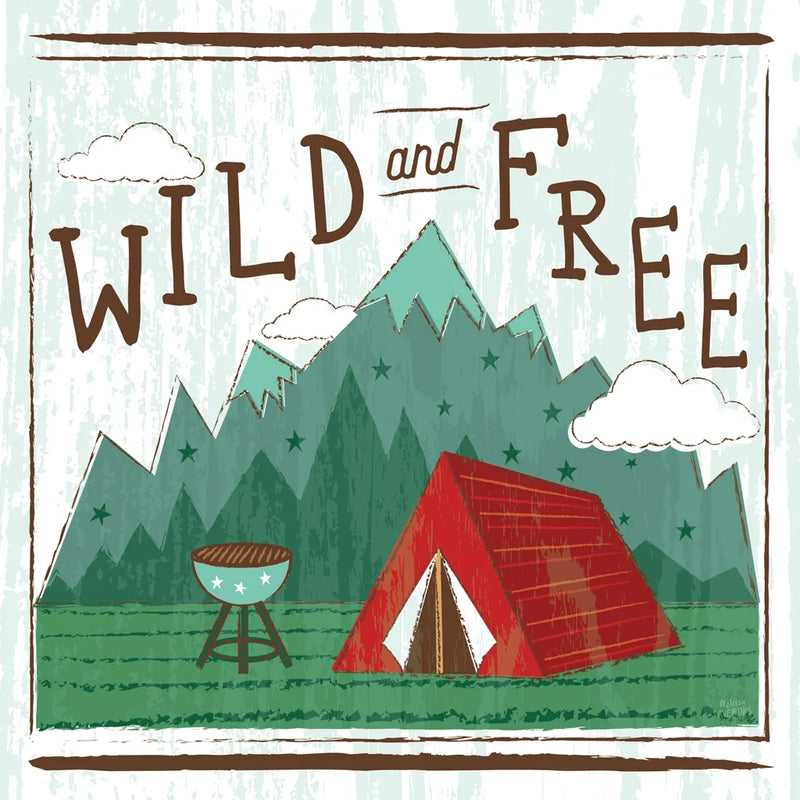Comfy Camping V by Melissa Averinos. SKU 59741a. Archival Giclee Fine art print for wall decor.