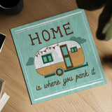 Comfy Camping VI by Melissa Averinos. Shown as a detailed flat fine art print, highlighting archival giclee quality. Available as an archival giclee rolled canvas, fine art paper, or poster print. SKU 59742a.