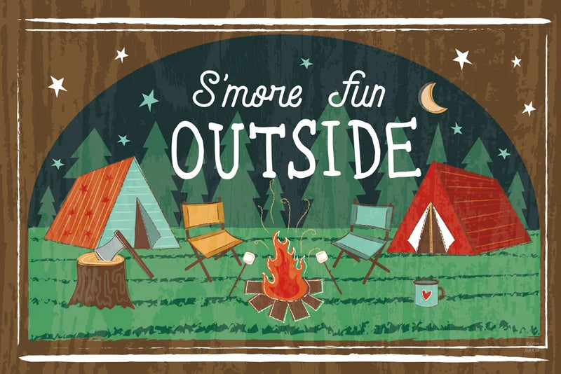 Comfy Camping VII by Melissa Averinos. SKU 59743i. Archival Giclee Fine art print for wall decor.