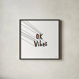 Cool Saying I by Melissa Averinos. Shown in a sleek black glass frame for a contemporary gallery look. Available as an archival giclee rolled canvas, fine art paper, or poster print. SKU 59170a.
