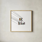 Cool Saying I by Melissa Averinos. Shown in a natural wood glass frame for a timeless modern aesthetic. Available as an archival giclee rolled canvas, fine art paper, or poster print. SKU 59170a.