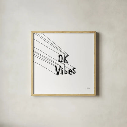 Cool Sayings I BW by Melissa Averinos. Shown in a natural wood glass frame for a timeless modern aesthetic. Available as an archival giclee rolled canvas, fine art paper, or poster print. SKU 64387a.