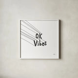 Cool Sayings I BW by Melissa Averinos. Shown in a crisp white glass frame for a clean and minimalist style. Available as an archival giclee rolled canvas, fine art paper, or poster print. SKU 64387a.