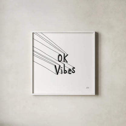 Cool Sayings I BW by Melissa Averinos. Shown in a crisp white glass frame for a clean and minimalist style. Available as an archival giclee rolled canvas, fine art paper, or poster print. SKU 64387a.