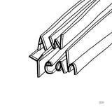 Cool Sayings II BW by Melissa Averinos. SKU 64388a. Archival Giclee Fine art print for wall decor.