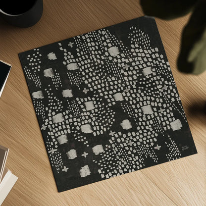 Dots and Blocks by Melissa Averinos. Shown as a detailed flat fine art print, highlighting archival giclee quality. Available as an archival giclee rolled canvas, fine art paper, or poster print. SKU 69864a.