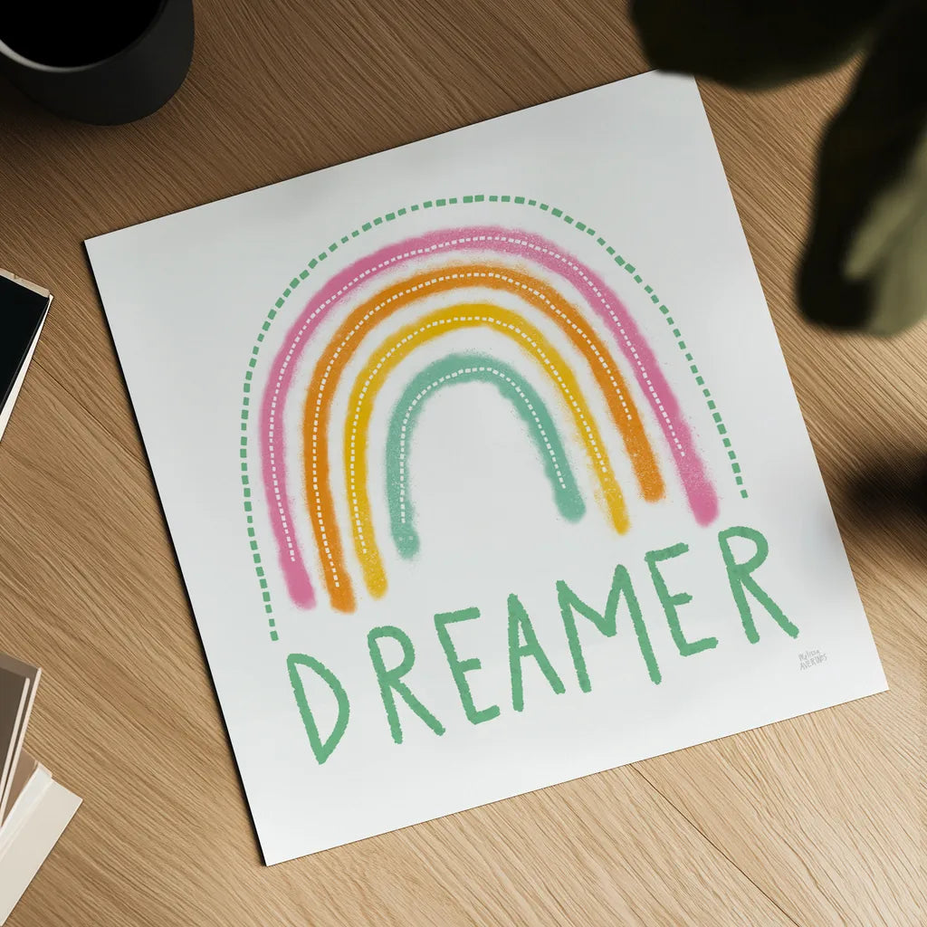 Dreamer by Melissa Averinos. Shown as a detailed flat fine art print, highlighting archival giclee quality. Available as an archival giclee rolled canvas, fine art paper, or poster print. SKU 59980a.