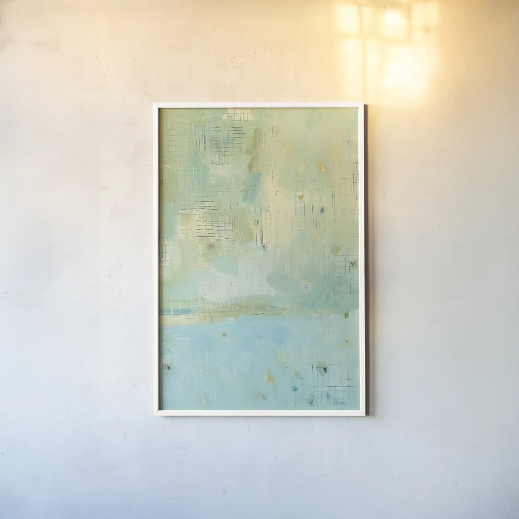 Dreaming of the Shore III Crop by Melissa Averinos. shown as a paper print in a white frame. Available as a archival giclee rolled canvas, fine art paper, or poster print. SKU 30682h.