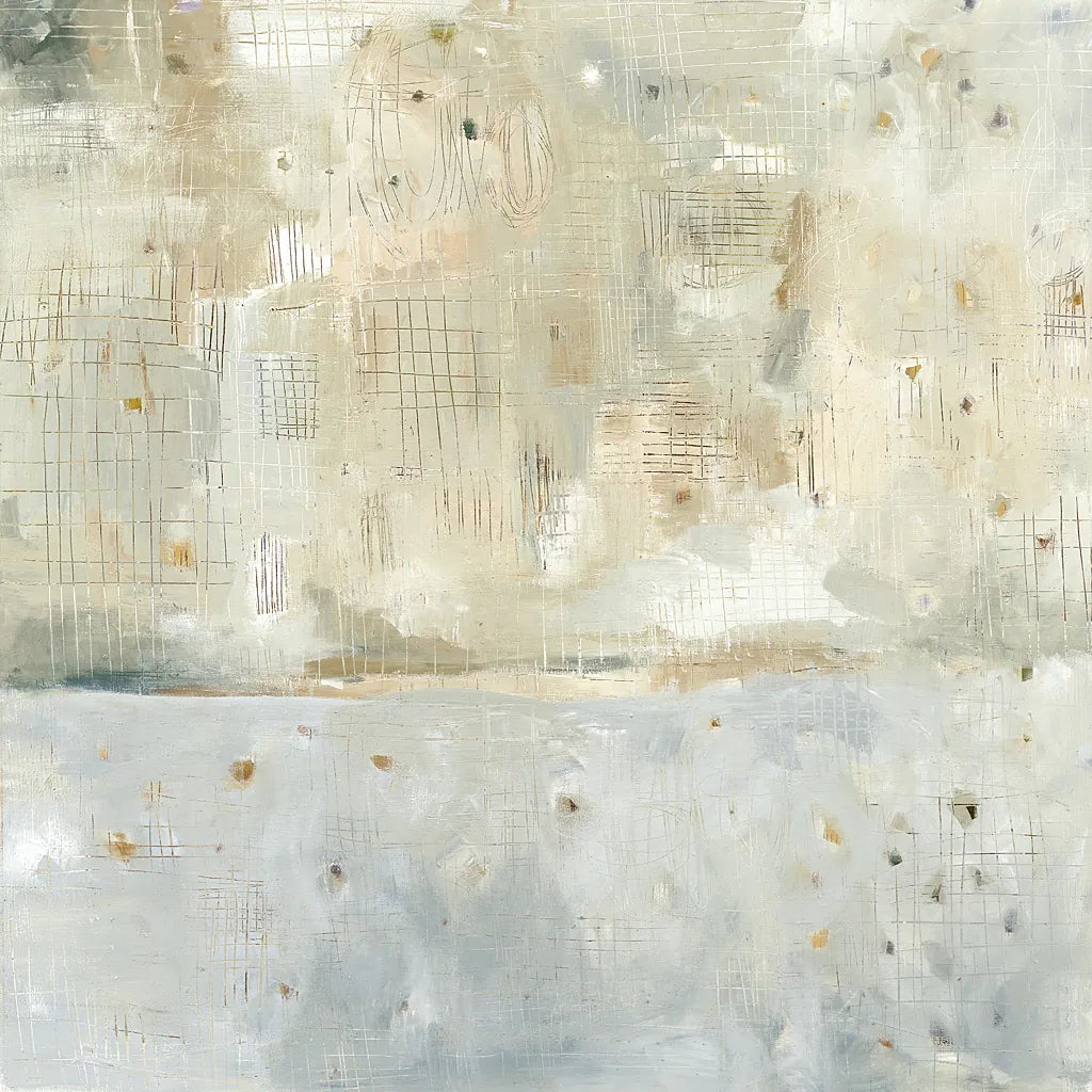 Dreaming of the Shore Neutral by Melissa Averinos. SKU 28915a. Archival Giclee Fine art print for wall decor.