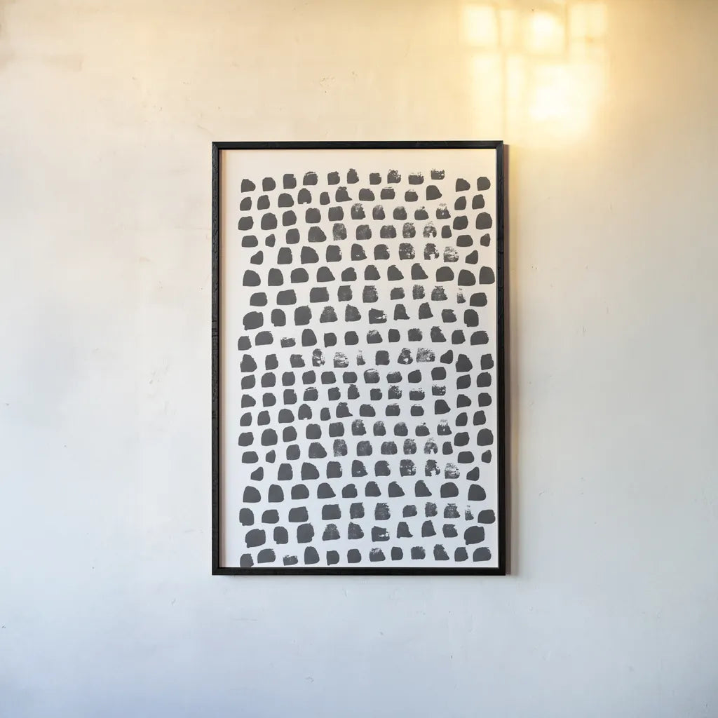 Drops of Kindness by Melissa Averinos. shown as a paper print in a black flame. Available as a archival giclee rolled canvas, fine art paper, or poster print. SKU 80687h.