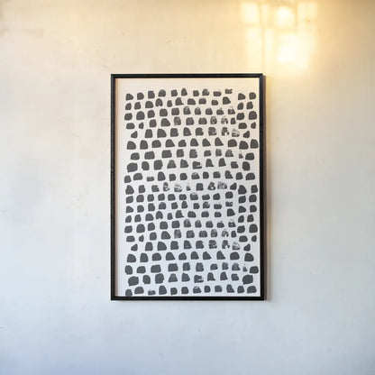 Drops of Kindness by Melissa Averinos. shown as a paper print in a black flame. Available as a archival giclee rolled canvas, fine art paper, or poster print. SKU 80687h.