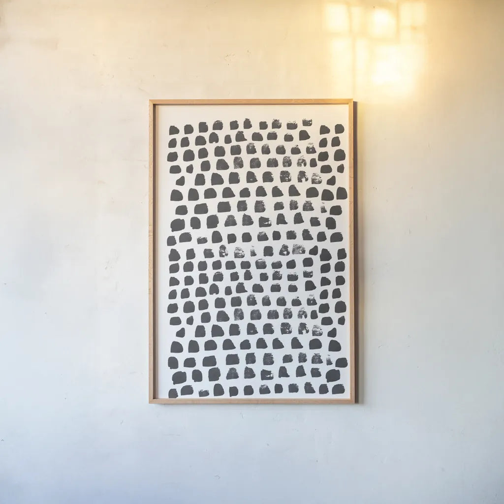 Drops of Kindness by Melissa Averinos. shown as a paper print in a natural frame. Available as a archival giclee rolled canvas, fine art paper, or poster print. SKU 80687h.