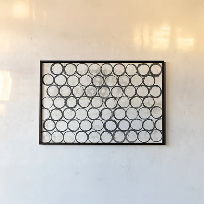 Eclipse I Neutral by Melissa Averinos. shown as a paper print in a black flame. Available as a archival giclee rolled canvas, fine art paper, or poster print. SKU 29242i.