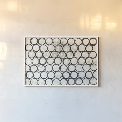 Eclipse I Neutral by Melissa Averinos. shown as a paper print in a white frame. Available as a archival giclee rolled canvas, fine art paper, or poster print. SKU 29242i.