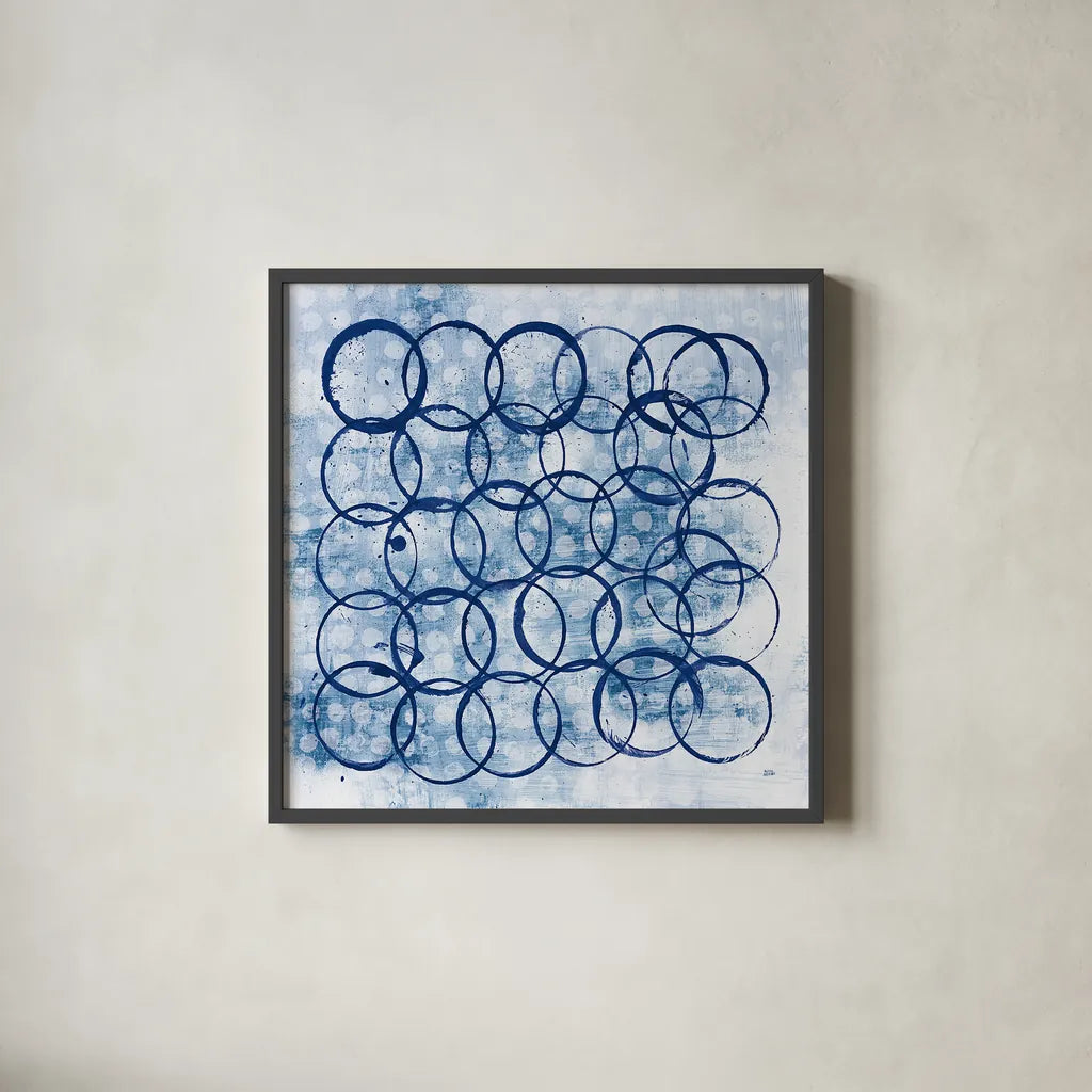 Eclipse II by Melissa Averinos. Shown in a sleek black glass frame for a contemporary gallery look. Available as an archival giclee rolled canvas, fine art paper, or poster print. SKU 29238a.
