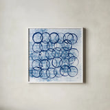 Eclipse II by Melissa Averinos. Shown in a crisp white glass frame for a clean and minimalist style. Available as an archival giclee rolled canvas, fine art paper, or poster print. SKU 29238a.