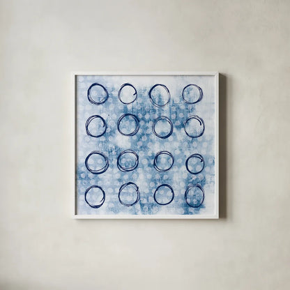 Eclipse III by Melissa Averinos. Shown in a crisp white glass frame for a clean and minimalist style. Available as an archival giclee rolled canvas, fine art paper, or poster print. SKU 29239a.