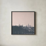 Evening Forest I by Melissa Averinos. Shown in a sleek black glass frame for a contemporary gallery look. Available as an archival giclee rolled canvas, fine art paper, or poster print. SKU 57291a.