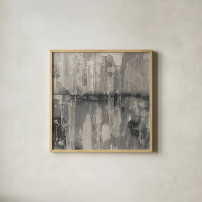 Fantasy Land Neutral by Melissa Averinos. Shown in a natural wood glass frame for a timeless modern aesthetic. Available as an archival giclee rolled canvas, fine art paper, or poster print. SKU 28916a.