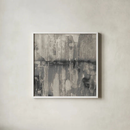 Fantasy Land Neutral by Melissa Averinos. Shown in a crisp white glass frame for a clean and minimalist style. Available as an archival giclee rolled canvas, fine art paper, or poster print. SKU 28916a.